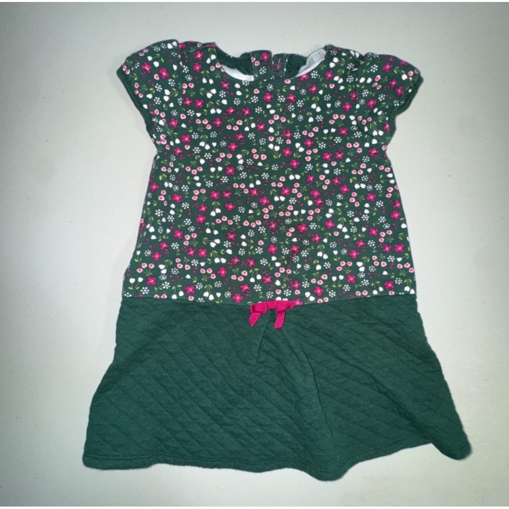 Gymboree Girl 4T/4 Dress & Leggings Set Quilted Plum Pony Floral Causal Everyday - Picture 3 of 14